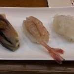 大寿司 - 〆鯖、南蛮えび、アカイカ