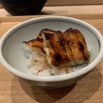日本料理 みや  - 石川県白山の無農薬の棚田米の炊込みご飯でミニうな丼