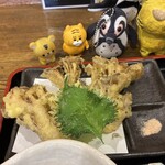うどん居酒屋 麦笑 - 舞茸天セット　+350円(税込)
