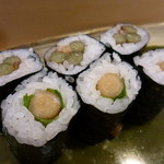 鮨辰巳 - 牛蒡と山菜の巻物