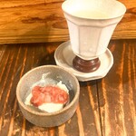 立呑 トモジ - クリームチーズ酒盗♪