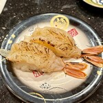 金沢まいもん寿司 - 赤えびバター醤油炙り