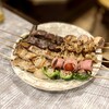 信長本家 - 串物：牛サガリ、豚バラ、ダルム、青しそ巻き、鳥皮、トマトベーコン、ピーマン肉詰め