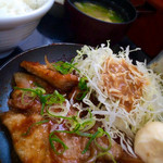 かつてん - 生姜焼き定食