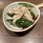 風来坊  - つきだしのオクラとチキン