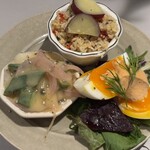 食堂アローカメラ - おまかせ3種前菜盛り合わせ