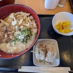 小麦冶  - 料理写真:◆肉ごぼう天うどん定食 680円