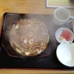 ふぁみりぃ佐藤軒 - 立ち昇る湯気！　　　　あんかけ焼きそば(800円・込)