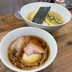 3931WORKS. - 味玉　昆布水つけ麺醤油　大盛　1290円