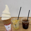 宮島珈琲 - 宮島珈琲ソフトクリーム、レモンソーダ、ドリップコーヒー
