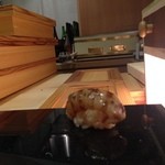 鮨 心白 - 6日寝かせた石垣島の車海老（2015.03.16）