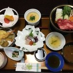 古仙 - 大きなお膳で一度に運ばれてきたのはちょっと意外だったが、美味しそうです