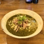 きくや - 料理写真:【限定】とろとろ和牛と帆立の山椒潮SOBA〜帆立飯割〜¥1600