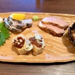 蕎麦見世のあみ - あて5種盛り