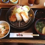 とんＱ - ヒレとブリかつ定食