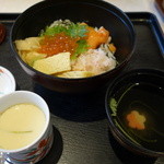 華屋与兵衛 - 2015.03 北海三色丼980円