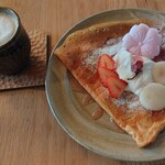 MORUNG - カフェオレ＆さくらクレープ
