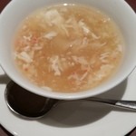 中国料理 成蹊 - 蹊ランチの蟹スープ