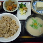 玄米ハウス ひろ作 - 2015年3月♪かす汁選択♪唯一飲めるかす汁♪玄米は　おかわり出来ます♪