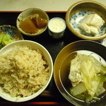 玄米ハウス ひろ作 - ワサビ丼♪イワシ節がかけられてます♪ツンとした感があまりなく、まろやかなワサビ♪2015年1月