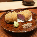 お料理 さいとう - 米沢牛36ヶ月ヒレ肉ヒレカツ