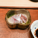 お料理 さいとう - 由比の鯵とゲソのお造り
