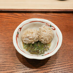 お料理 さいとう - 富士宮産鳥のツミレに広島産ジュンサイ