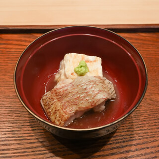 お料理 さいとう - 料理写真:清水漁港のど黒の酒蒸しに湯葉