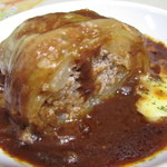 のうえんカフェ - テイクアウトを半分お皿にもってチンしてみました。これで半分