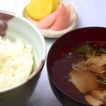 ご飯セット（香の物・とりわさ）