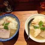 純手打ち 麺と未来 - 左が大盛り