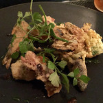 Felicelina - 琵琶湖産稚鮎 ホタルイカ アオヤギ 蕗の薹 添えのフリットミスト