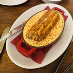 ラミティエ - 帆立と海老、真鯛のクネルアメリケーヌソース（ライスとともにいただきます）