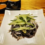 焼肉ホルモンさっちゃん家 - センマイ刺(ごま塩タレ、酢みそどちらでもどうぞ)　720円
