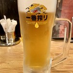 若鯱家 - 生ビール（一番搾り、中ジョッキ）