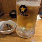 炭火居酒屋 時代や - サッポロ生（500円）