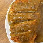 龍神橋食堂 - 料理写真:カツカレー大盛り　左