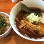 中華そば 閃 - 醤油中華そば　肉飯