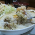 キッチン たか - 中はバターライス　プリプリ海老入り