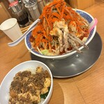 タンメン トナリ - 
            　麻婆丼セット　ラーメンは辛激Lev4