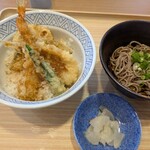 夢庵 - 料理写真:ランチ天丼小麺セット