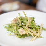 スタミナ苑 - ミミガーと水菜の味噌和え