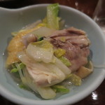 toriyoshi - 桜島鶏の水炊き鍋取り分け後