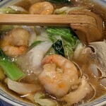 賓館 - 大きな海老が7～8個♪