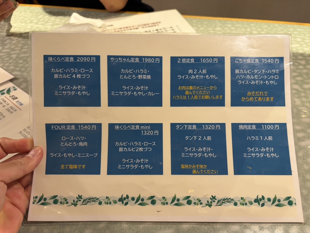 メニュー写真 : 焼肉やっちゃん - 北坂戸/焼肉 | 食べログ