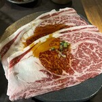 炭火焼肉 焼きしゃぶ にく式 - 肉しゃぶ/リブロース