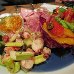 ピッツェリア ナポレターナ ラ・タヴォロッツァ - 前菜盛り合わせ(2015年3月）