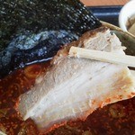 越前若狭つけ麺工房 海猫屋 - 【辛つけ麺】のチャーシュー♪一応…載せとくね。