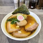 手打ち 蓮 - 醤油チャーシュー麺 味玉