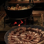 飛騨季節料理 肴 - 離れで食べるぼたん鍋は最高に美味しいです！